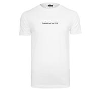 T-Shirt MISTERTEE "MisterTee Herren Thank Me Later Tee", Damen, Gr. XL, weiß, 100% Baumwolle, unifarben, normal, Rundhals, Shirts T-Shirt (52139150-XL) weiß