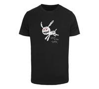 T-Shirt MISTERTEE "MisterTee Herren Walk In The Dark Tee", Herren, Gr. L, schwarz, 100% Baumwolle, bedruckt, normal, Rundhals, Shirts T-Shirt (82219205-L)