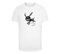 T-Shirt MISTERTEE "MisterTee Herren Walk In The Dark Tee", Herren, Gr. S, weiß, 100% Baumwolle, bedruckt, normal, Rundhals, Shirts T-Shirt (96538418-S)
