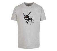 T-Shirt MISTERTEE "MisterTee Herren Walk In The Dark Tee", Jungen, Gr. XS, grau (erdgrau), 100% Baumwolle, bedruckt, normal, Rundhals, Shirts T-Shirt (51792528-XS) erdgrau