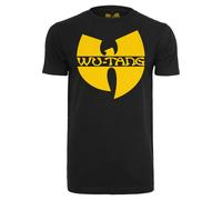 T-Shirt MISTERTEE "MisterTee Herren Wu-Wear Logo T-Shirt", Damen, Gr. 5XL, schwarz, 100% Baumwolle, bedruckt, normal, Rundhals, Shirts T-Shirt (91179123-5XL) schwarz