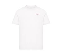 T-Shirt MISTERTEE "MisterTee Kids Embrace Every Moment Tee", Jungen, Gr. 158/164, weiß, 100% Baumwolle, bedruckt, relaxed fit, Rundhals, Shirts T-Shirt (29741346-158) weiß