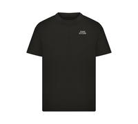 T-Shirt MISTERTEE "MisterTee Kids Take It Easy Palm Paradise Tee", Mädchen, Gr. 146/152, schwarz, 100% Baumwolle, bedruckt, relaxed fit, Rundhals, Shirts T-Shirt (37133833-146) schwarz