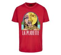 T-Shirt MISTERTEE "MisterTee La Playette Tee", Jungen, Gr. M, cityrot, 100% Baumwolle, unifarben, normal, Rundhals, Shirts T-Shirt (32599340-M) cityrot