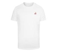 T-Shirt MISTERTEE "MisterTee Life´s Sweet Cherries Tee", Herren, Gr. S, weiß, 100% Baumwolle, bedruckt, normal, Rundhals, Shirts T-Shirt (65532301-S)