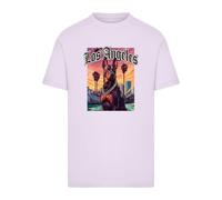 T-Shirt MISTERTEE "MisterTee Los Angeles Dog Tee", Jungen, Gr. XL, rosa (lila), 100% Baumwolle, bedruckt, normal, Rundhals, Shirts T-Shirt (53238961-XL) lila