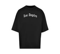 Mister Tee Los Angeles Wording New Huge Tee Black, L