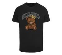 Mister Tee Herren T‑Shirt MT3794 NY Crowned Bear Schwarz XXL