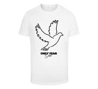 T-Shirt MISTERTEE "MisterTee Only Fear God Tee", Damen, Gr. XXL, weiß, 100% Baumwolle, bedruckt, normal, Rundhals, Shirts T-Shirt (43050044-XXL) weiß