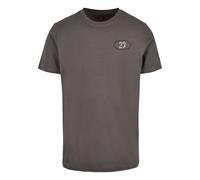 T-Shirt MISTERTEE "MisterTee Own Your Game 23 Tee", Herren, Gr. M, grau (schwarzshadow), 100% Baumwolle, bedruckt, normal, Rundhals, Shirts T-Shirt (76790338-M) schwarzshadow