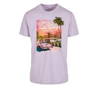 T-Shirt MISTERTEE "MisterTee Palms Springs Tee", Damen, Gr. S, lila, 100% Baumwolle, unifarben, normal, Rundhals, Shirts T-Shirt (67381059-S) lila