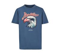 T-Shirt MISTERTEE "MisterTee Paradise Eagle Tee", Jungen, Gr. 110/116, vintageblau, 100% Baumwolle, bedruckt, relaxed fit, Rundhals, Shirts T-Shirt (75418209-110) vintageblau