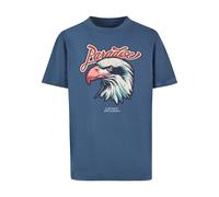 T-Shirt MISTERTEE "MisterTee Paradise Eagle Tee", Mädchen, Gr. 158/164, vintageblau, 100% Baumwolle, bedruckt, relaxed fit, Rundhals, Shirts T-Shirt (75418209-158) vintageblau