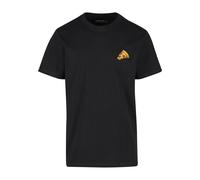 T-Shirt MISTERTEE "MisterTee Pizza EMB Tee", Herren, Gr. XS, schwarz, 100% Baumwolle, bedruckt, normal, Rundhals, Shirts T-Shirt (53279142-XS)