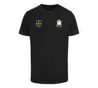 T-Shirt MISTERTEE "MisterTee Portugal Trikot Tee", Herren, Gr. S, schwarz, 100% Baumwolle, bedruckt, normal, Rundhals, Shirts T-Shirt (24551649-S) schwarz
