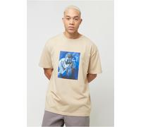 T-Shirt MISTERTEE "MisterTee Post Malone Tracklist Oversize Tee", Damen, Gr. M, wetsand, 100% Baumwolle, bedruckt, oversize, Rundhals, Shirts T-Shirt (27356645-M) wetsand