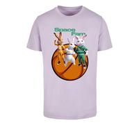 T-Shirt MISTERTEE "MisterTee Space Fam Tee", Damen, Gr. L, lila, 100% Baumwolle, unifarben, normal, Rundhals, Shirts T-Shirt (86888126-L) lila