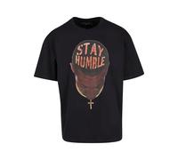 T-Shirt MISTERTEE "MisterTee Stay Humble Tee", Damen, Gr. XL, schwarz, 100% Baumwolle, bedruckt, normal, Rundhals, Shirts T-Shirt (23288005-XL) schwarz