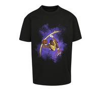 T-Shirt MISTERTEE "MisterTee Unisex Basketball Clouds 2.0 Oversize Tee", Jungen, Gr. XS, schwarz, 100% Baumwolle, bedruckt, oversize, Rundhals, Shirts T-Shirt (81473126-XS) schwarz