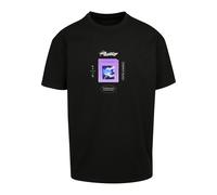 T-Shirt MISTERTEE "MisterTee Unisex Catch Em Oversize Tee", Damen, Gr. XS, schwarz, 100% Baumwolle, unifarben, oversize, Rundhals, Shirts T-Shirt (77407401-XS) schwarz