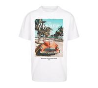 T-Shirt MISTERTEE "MisterTee Unisex Havana Vibe Oversize Tee", Damen, Gr. XXL, weiß, 100% Baumwolle, unifarben, oversize, Rundhals, Shirts T-Shirt (49055900-XXL) weiß