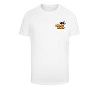 T-Shirt MISTERTEE "MisterTee Vacay Mode Tee", Damen, Gr. S, weiß, 100% Baumwolle, bedruckt, normal, Rundhals, Shirts T-Shirt (25292463-S) weiß