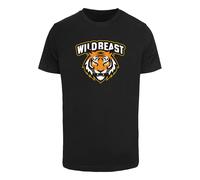 T-Shirt MISTERTEE "MisterTee Wild Beast Tiger Tee", Damen, Gr. XL, schwarz, 100% Baumwolle, bedruckt, normal, Rundhals, Shirts T-Shirt (99400566-XL) schwarz
