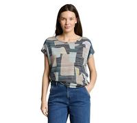 Tom Tailor Oversized Bluse aus Viskose-Mix in Petrol, Größe L