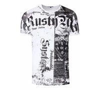 T-Shirt mit American-Skull Westside-Gang-Banger Print S