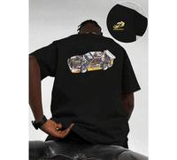T-Shirt mit Audi-Rallyeauto-Print für den Frühling, Premium-Baumwolle, lockere Passform, lässig, atmungsaktiv, beidseitiger Rückendruck.