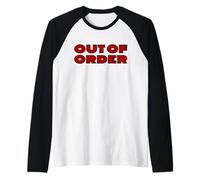 T-Shirt mit Aufschrift „I Am Out of Order Try Again“, witziges Retro-Design Raglan