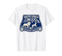 T-Shirt mit Aufschrift South Africa is Calling and I Must Go, Reisegeschenk Preisgünstiges Grafik-T-Shirt, Herren, Weiß, XL