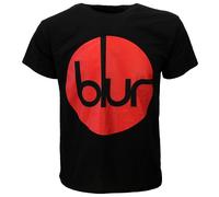 T-Shirt mit Blur-Circle-Logo XL Schwarz