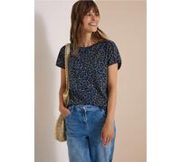Print-Shirt CECIL, Damen, Gr. XXL (46), dried olive grün, Jersey, Obermaterial: 50% Baumwolle, 50% Modal, hüftlang, U-Boot-Ausschnitt, angeschnitten, Shirts, U-Boot Ausschnitt, angeschnittene Ärmel (3