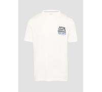 T-Shirt mit Crew Neck und Frontprint L weiß 2157193.01D2.L