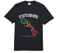 T-Shirt mit der Flagge von St. Kitts und Nevis, Karten von St. Kitts und Nevis Comfort Colors Adult Heavyweight T-Shirt