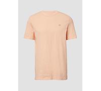 T-Shirt mit Flammgarnstruktur und Logo-Print XXL Orange 2166834.2018.XXL