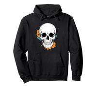 T-Shirt mit floralem Totenkopf, Gothic, ästhetisch, grafisch Pullover Hoodie