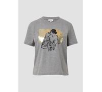 T-Shirt mit Folien-Print 42 grau 2170121.97D0.42