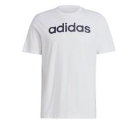 adidas Herren T-Shirt Essentials Linear Embroidered Logo Tee IC9276 XS White/Black