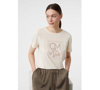 T-Shirt mit Glitzer-Artwork weiß 40