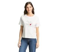 Tom Tailor - T-Shirt aus Baumwolle whisper white - Gr. - S