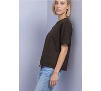 T-Shirt mit Rundhals im Silk-Look
