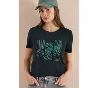 Cecil T-Shirt mit Artwork Palm Breeze Green L