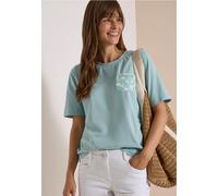 T-Shirt mit Rundhals und Brusttasche