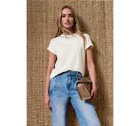 T-Shirt mit Rundhals und dekorativen Details