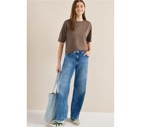 T-Shirt mit Rundhals und Knopfdetail