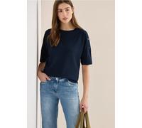 T-Shirt mit Rundhals und Knopfdetail