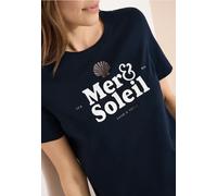 T-Shirt mit Rundhals und Wording