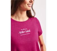 Street One T-Shirt Kurzarm Magenta Dream – Rundhals, bedruckt – Damen Gr. 42